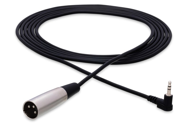 Hosa XVM-105M Right-angle 3.5 mm TRS to XLR3M Camcorder Microphone Cable, 5 Feet - Image 2